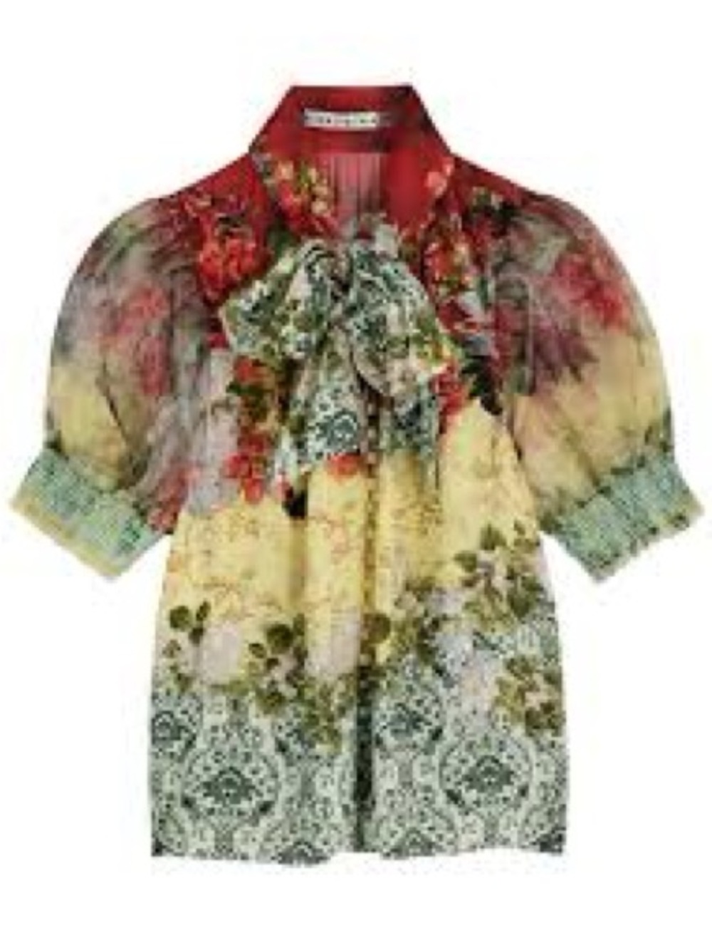 Alice + Olivia Brentley Tie Neck Blouse - Picture 5 of 6